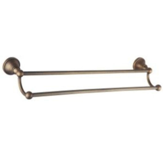 Antique Brass Double Towel Rail - .560 long