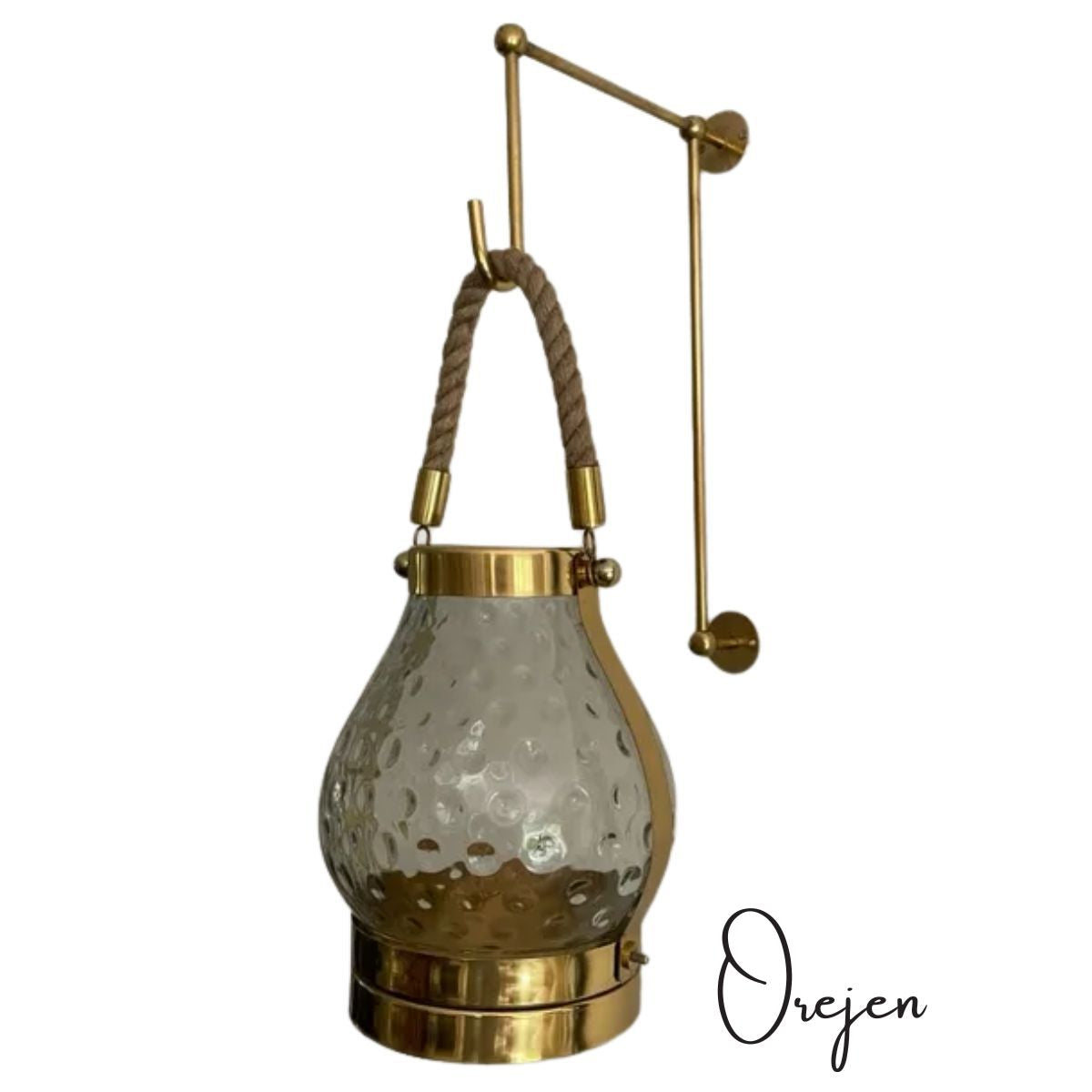 The lovely Brass hook as a lantern hook. Can also be used as a wedding dress hook, plant, bell or lantern hook.