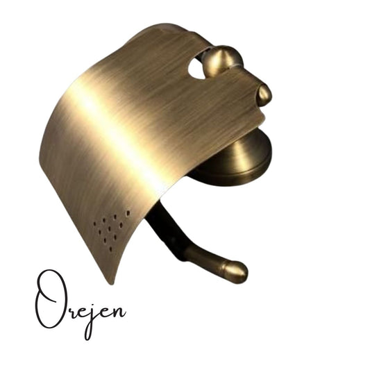 Antique Brass Toilet Roll Holder