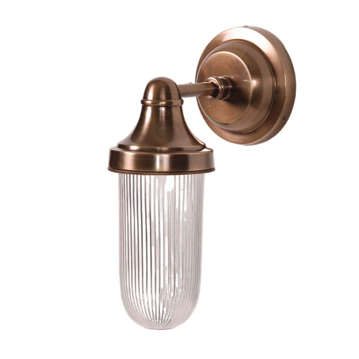 Fabio Fluted Glass Wall Light