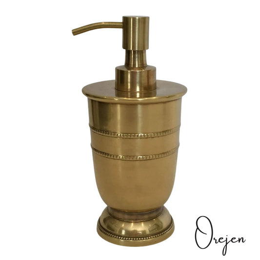 Beaded Brass Soap Dispenser