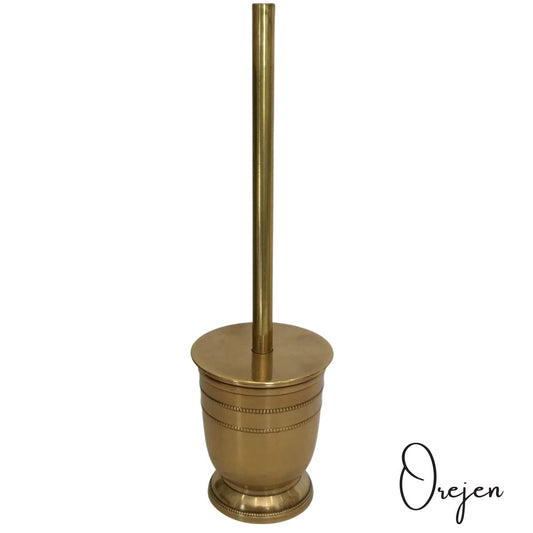 Beaded Brass Toilet Brush