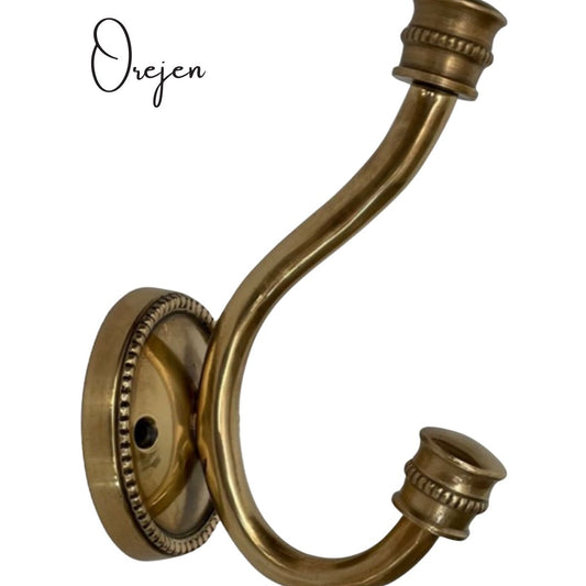 Beaded Brass Wall Hook