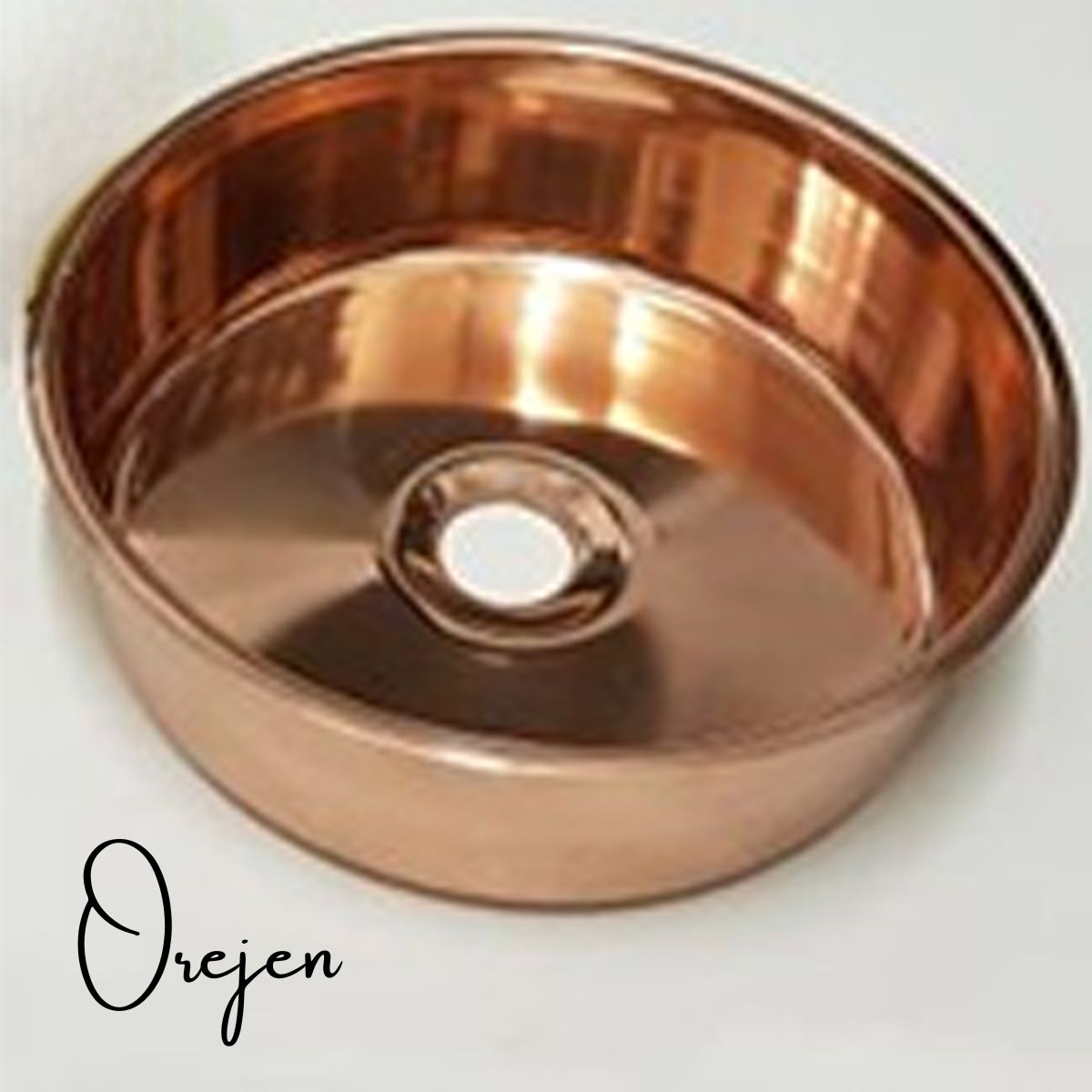 Copper and Brass Prep Bowl Drop In