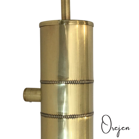 Beaded Brass Wall Mounted Toilet Brush