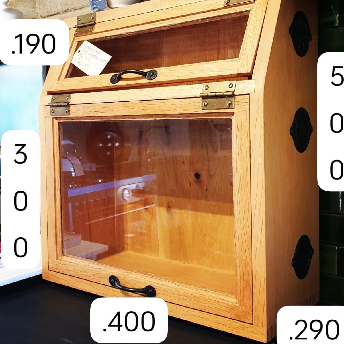 Bread Bin Glass Front
