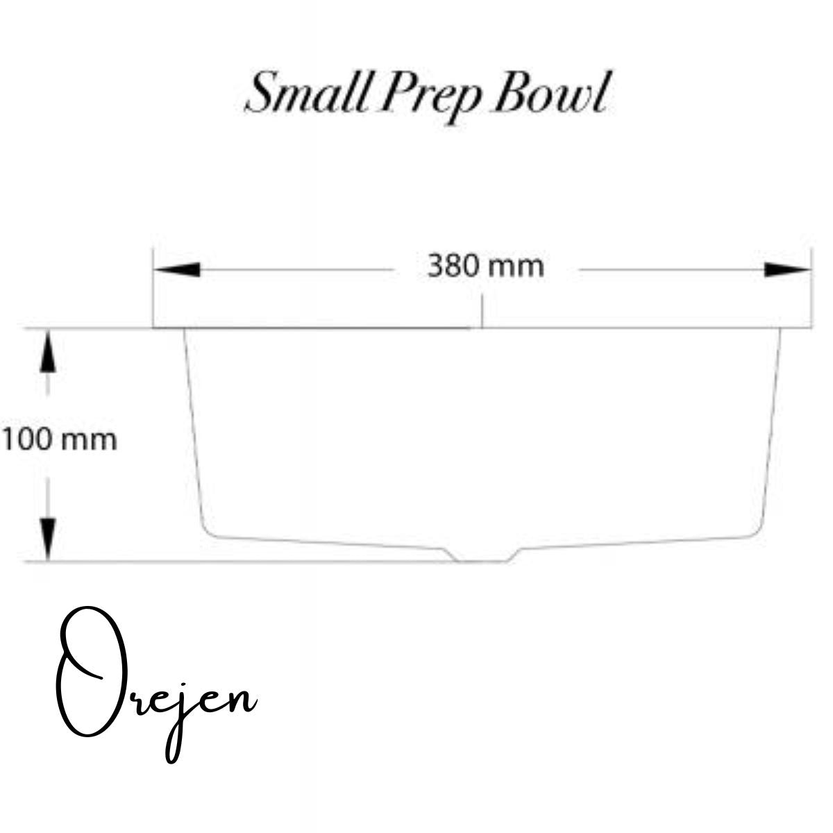 Copper and Brass Prep Bowl Drop In