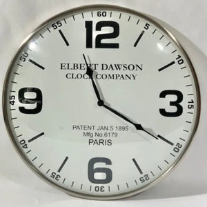 Curved  Front Glass Wall clock