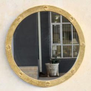 Brass Mirror with detail