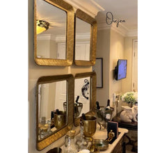 Load image into Gallery viewer, Square Brass Mirror
