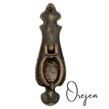 Load image into Gallery viewer, Long Backplate 7. Traditional Drop Handle With top Keyhole and Without
