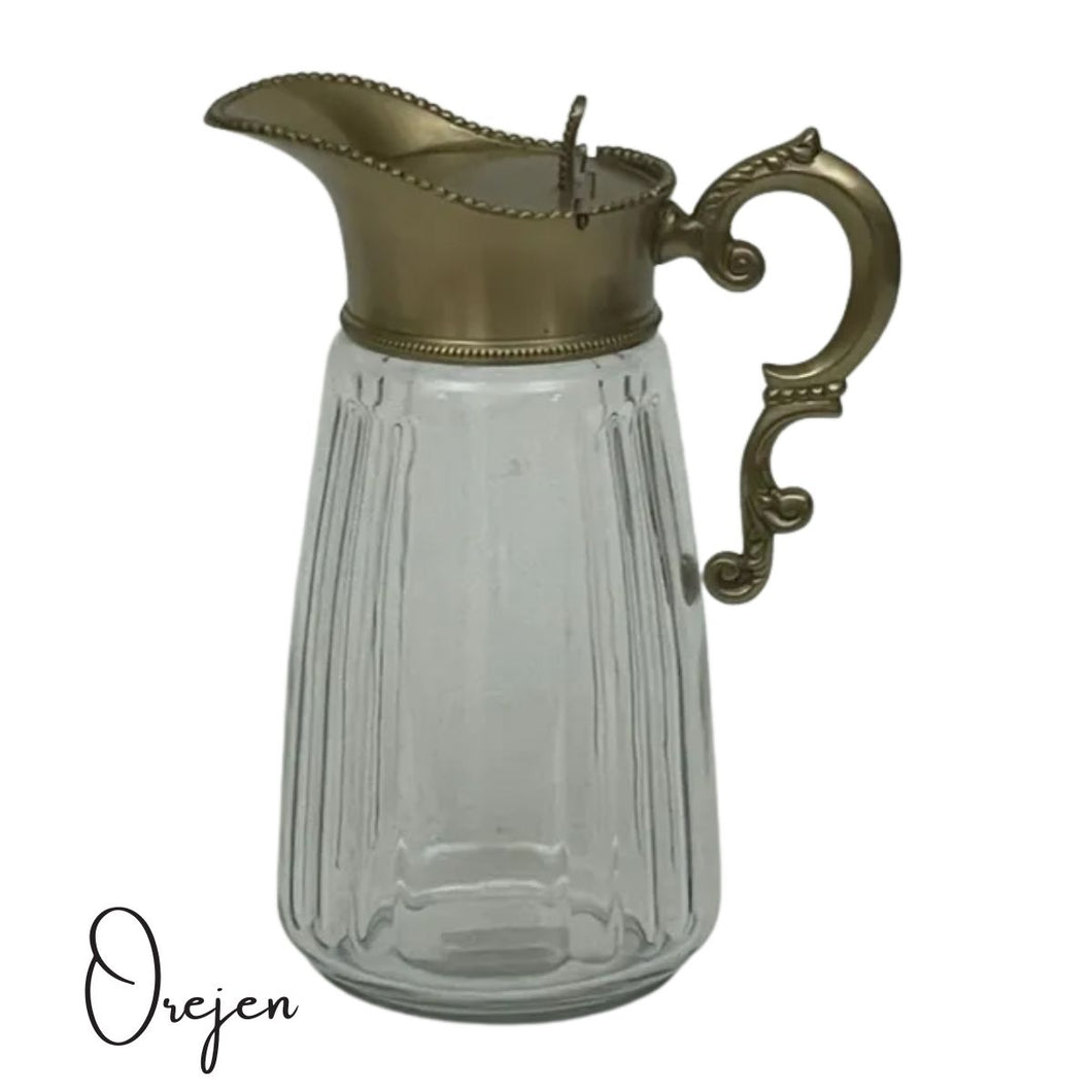 Beaded Brass Water Jug