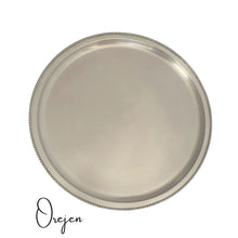 Load image into Gallery viewer, Beaded Pewter Vanity Trays
