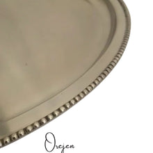 Load image into Gallery viewer, Beaded Pewter Vanity Trays
