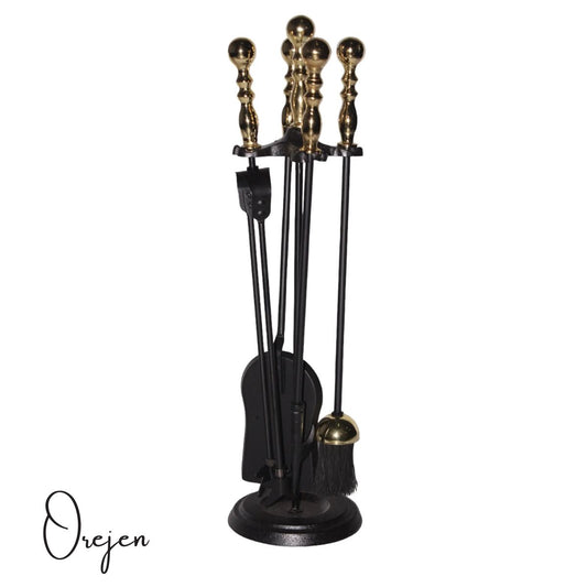 Fire Tools - Brass Plated and Black
