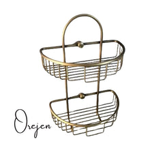 Load image into Gallery viewer, Antique Brass Wall mounted Shower  Caddies
