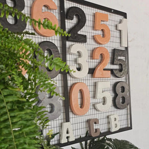 Concrete House Numbers