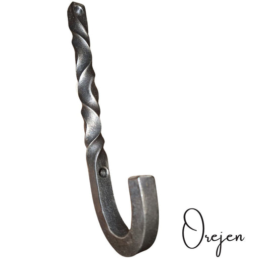 Hook - Hand forged Twisted Barley