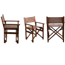 Load image into Gallery viewer, Leather Directors Chair
