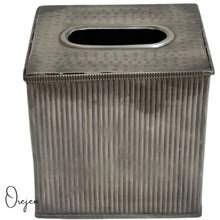 Load image into Gallery viewer, Mykonos Brass Tissue Box - Square
