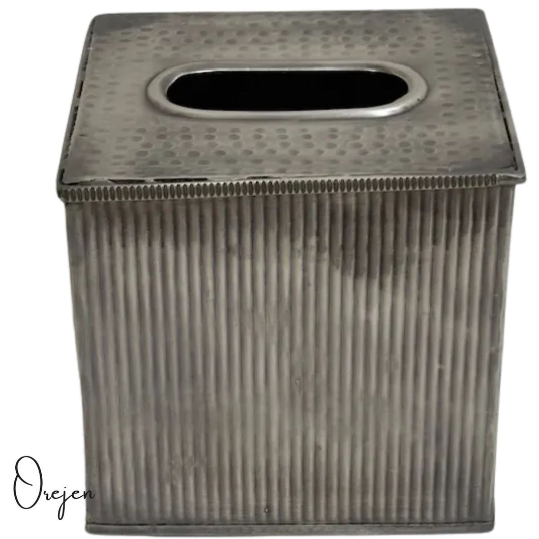 Mykonos Brass Tissue Box - Square