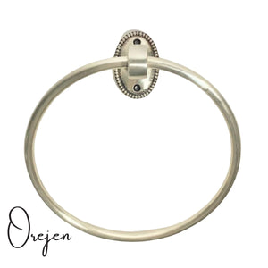 Oval Beaded Towel Ring