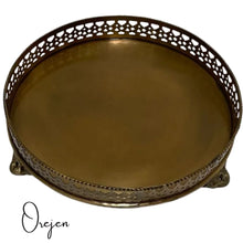 Load image into Gallery viewer, Brass Bathroom Tray - Round
