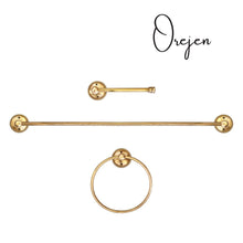Load image into Gallery viewer, Beaded Brass Towel Rail
