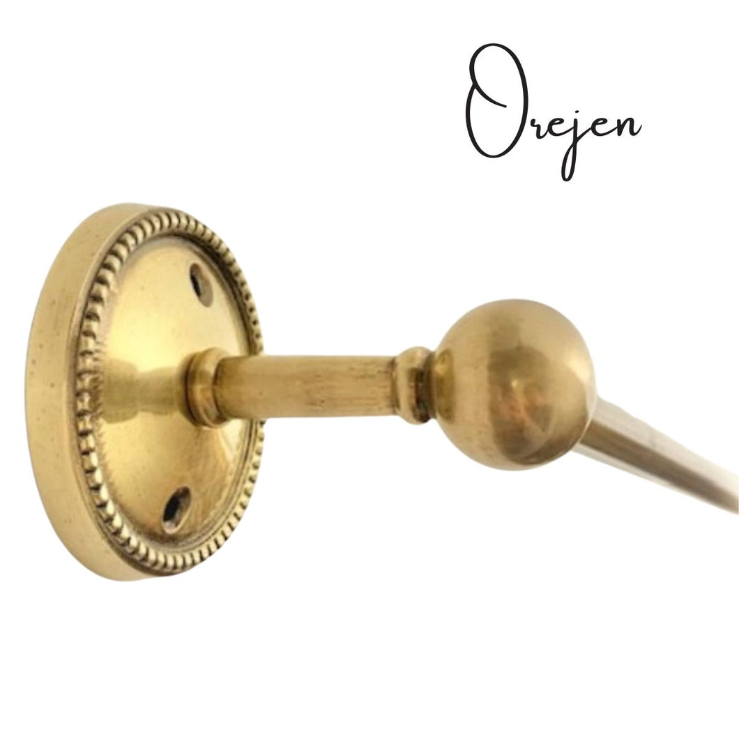 Beaded Brass Towel Rail