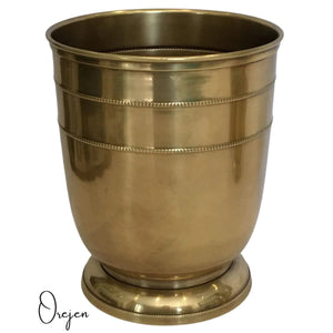 Beaded Brass Waste Bin
