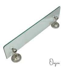 Load image into Gallery viewer, Beaded Round Back  Glass Shelf
