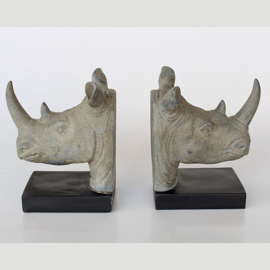 Rhino Book Ends