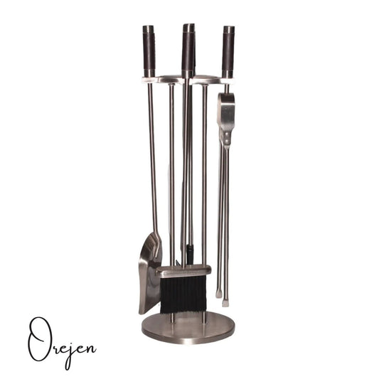 Elegant Silver Fire Tools.