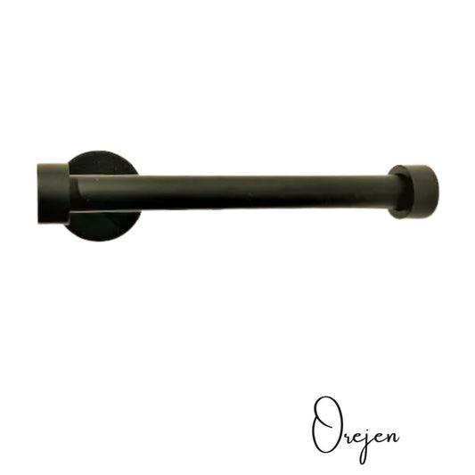 Black - Flat Back Toilet Roll holder