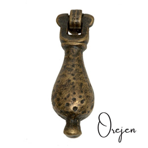 Backplate Oblong Hand beaten finish