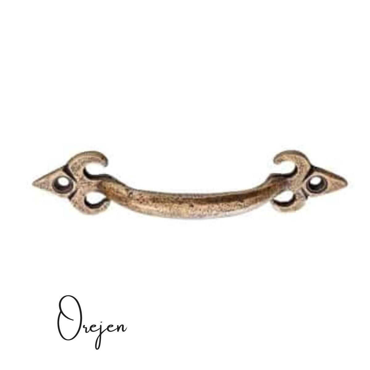 Cupboard Door Handle - Fleur de Lis small Handle