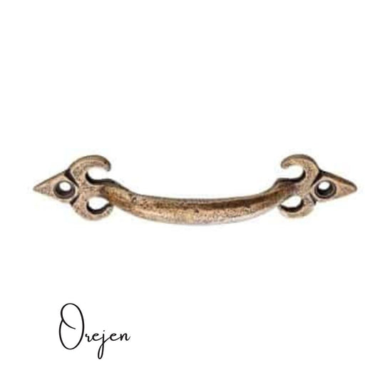Cupboard Door Handle - Fleur de Lis small Handle