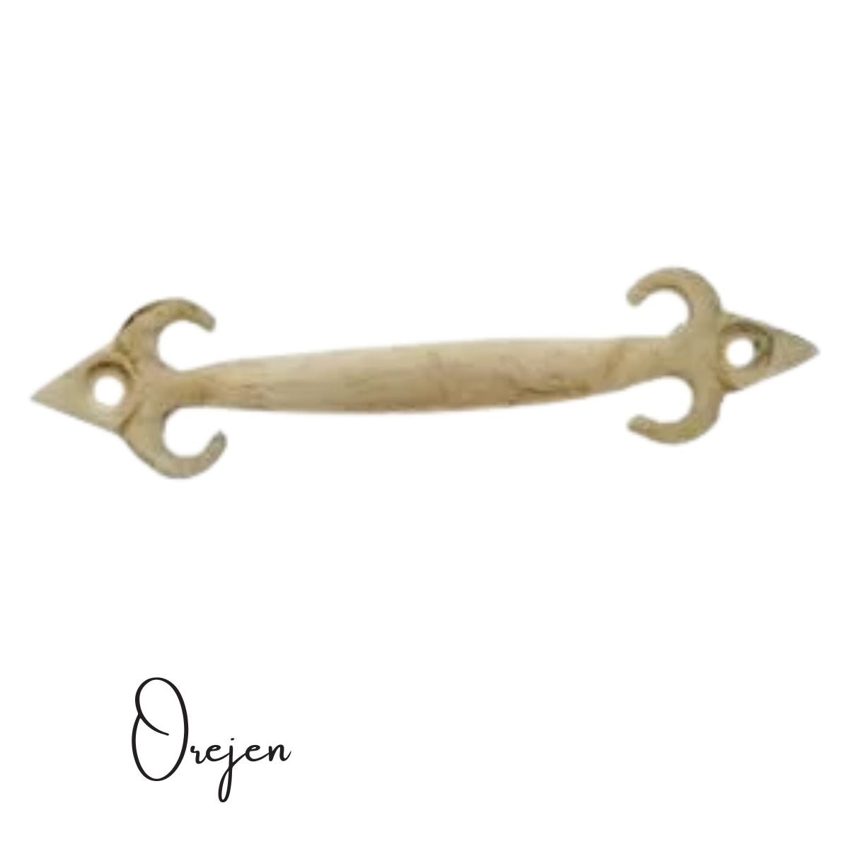 Cupboard Door Handle - Fleur de Lis small Handle