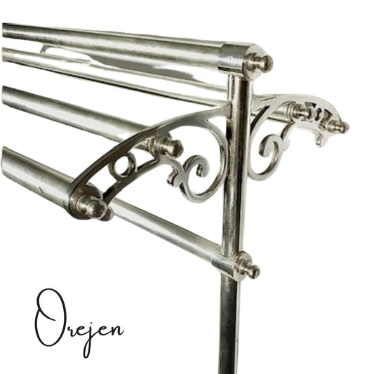 Pewter Free Standing Towel Rail