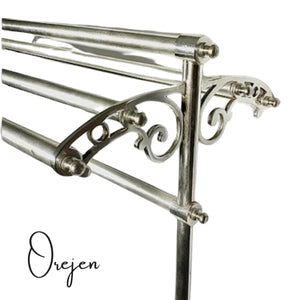 Pewter Free Standing Towel Rail
