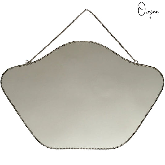 Scalloped Mirror on Chain