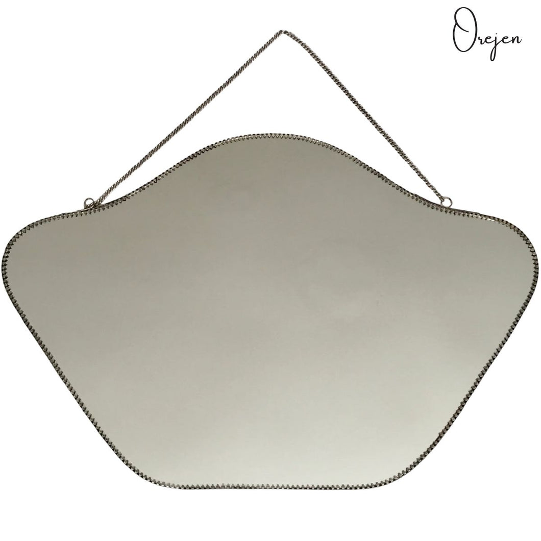 Scalloped Mirror on Chain