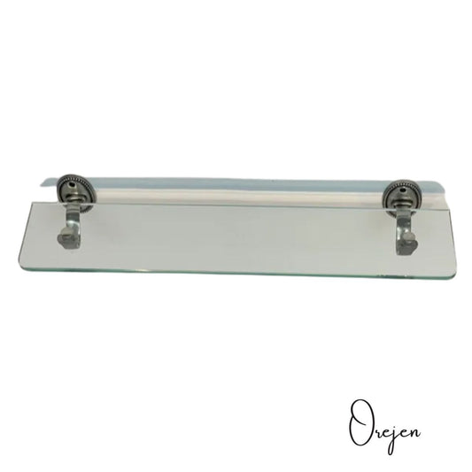 Oval Beaded Glass Shelf