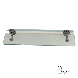 Oval Beaded Glass Shelf