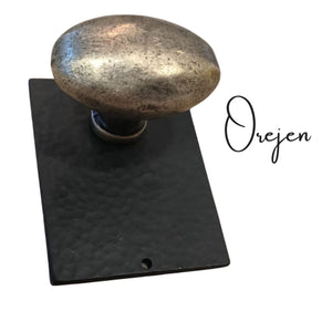 Backplate Oblong Hand beaten finish