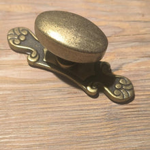 Load image into Gallery viewer, Cupboard door Knob Small Oval on Backplate
