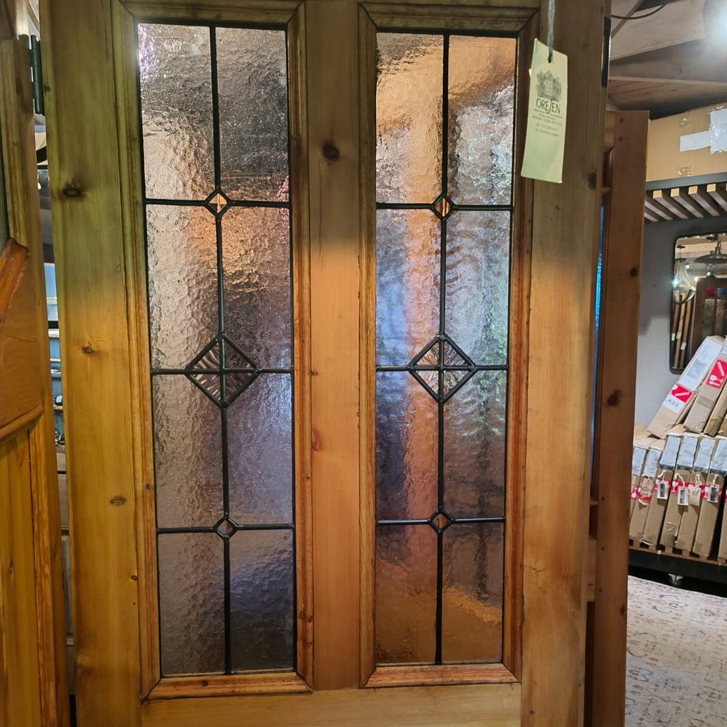 Victorian Front Door 9. with Stained Glass
