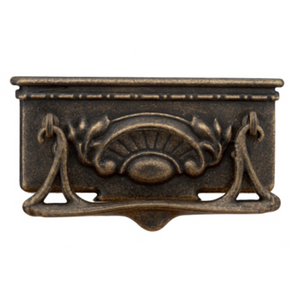 Traditional Vintage Old Hole Hider Drop Handle - 124mm x 65mm (CC = 90mm)