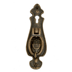 Long backplate 5. Traditional Drop Handle With Keyhole - 115mm x 43mm