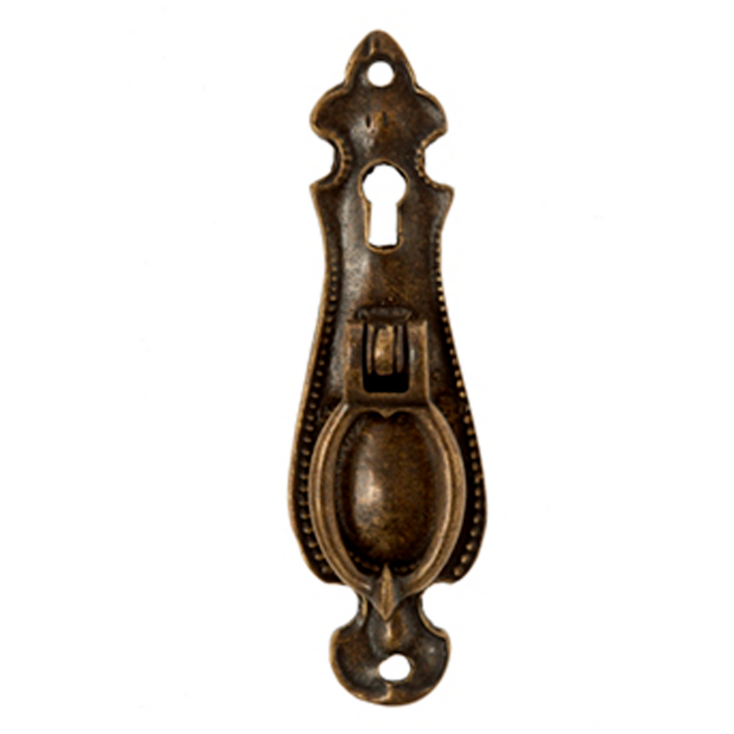 Traditional Drop Handle With Top Keyhole - 112mm x 33mm